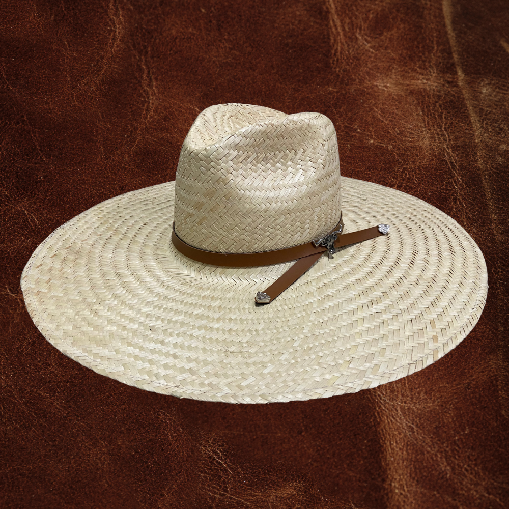 Chapéu modelo Panamá palha fina com bandinha Zebu