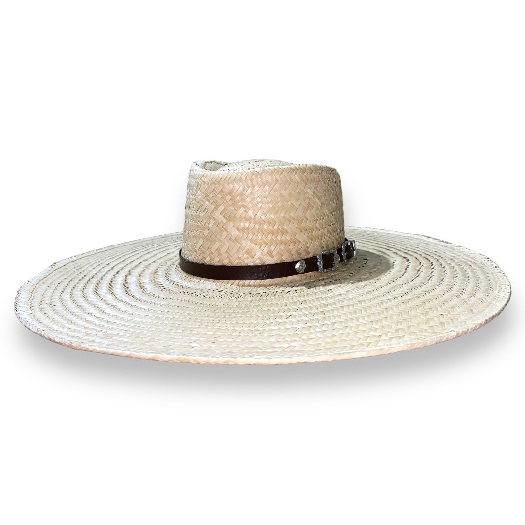 Chapéu modelo Campeiro palha fina com bandinha lisa premium dupla