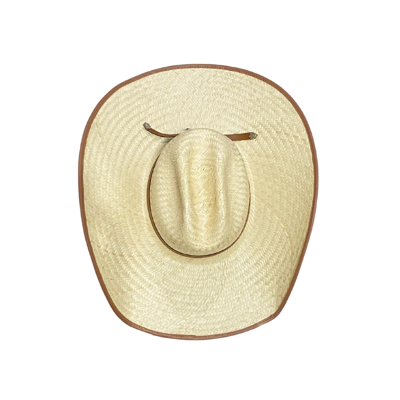 Chapéu modelo Americano palha fina com bandinha Zebu