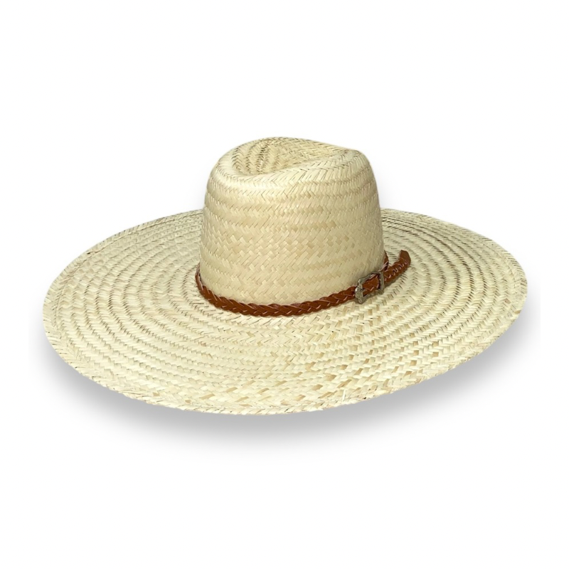 Chapéu modelo Indiano palha fina com bandinha premium dupla