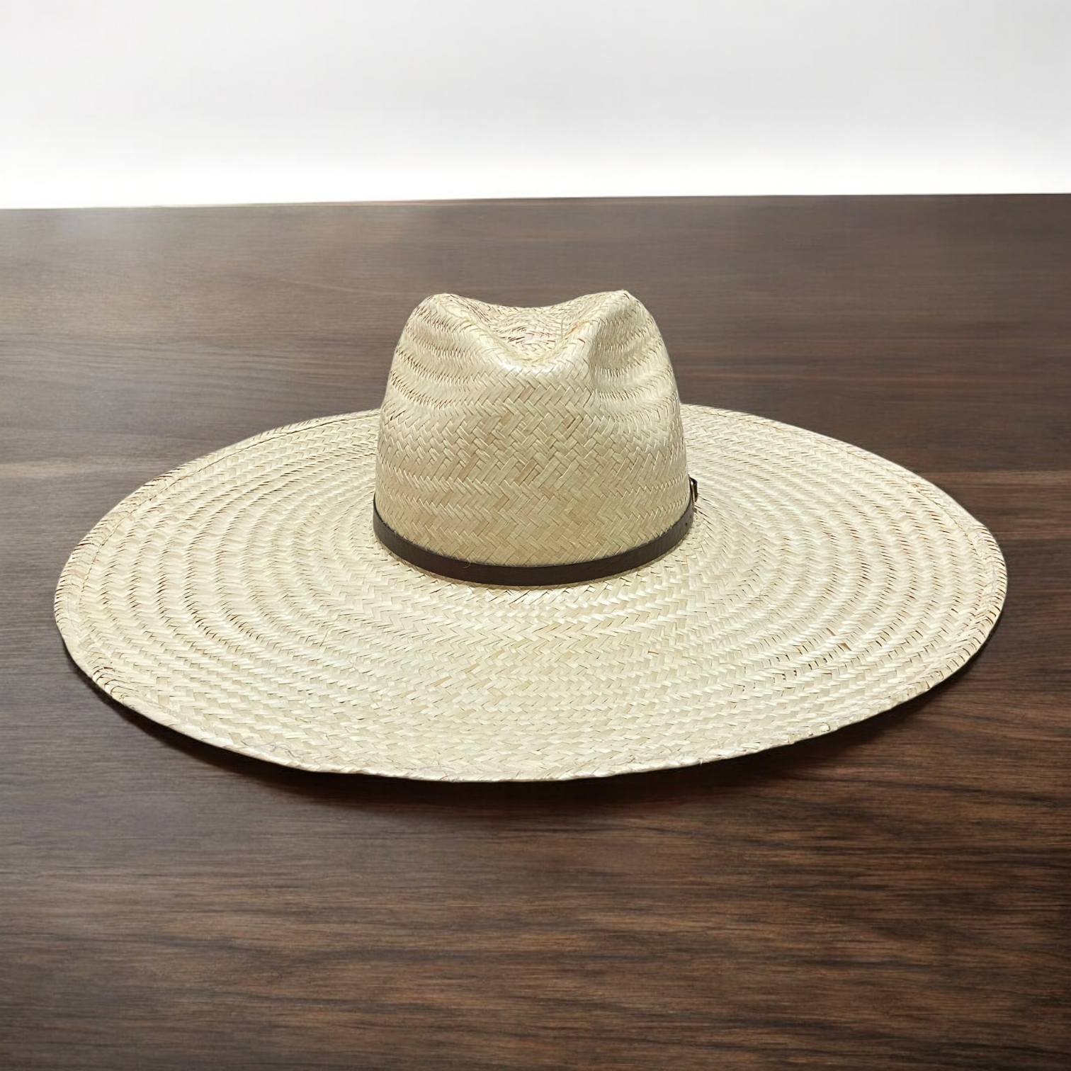 Chapéu modelo Panamá palha fina com bandinha social