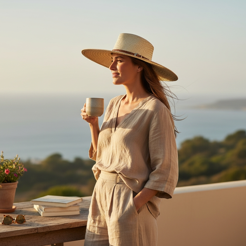 Chapéu modelo Campeiro palha fina com bandinha de couro trançado