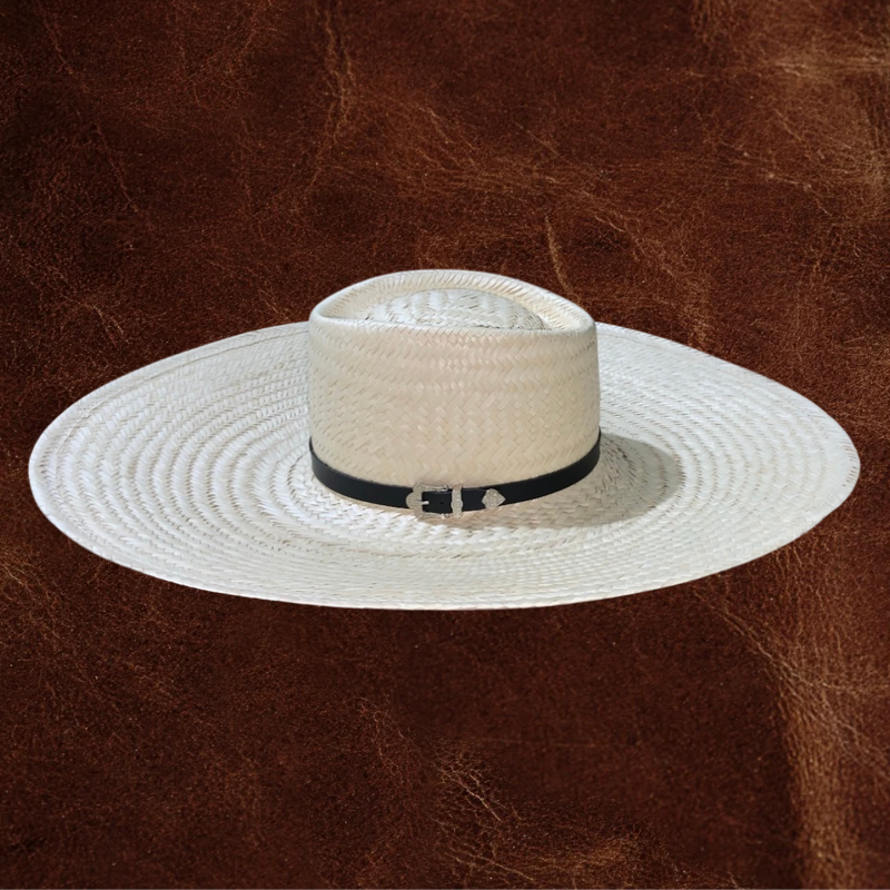 Chapéu modelo Campeiro palha fina com bandinha lisa premium