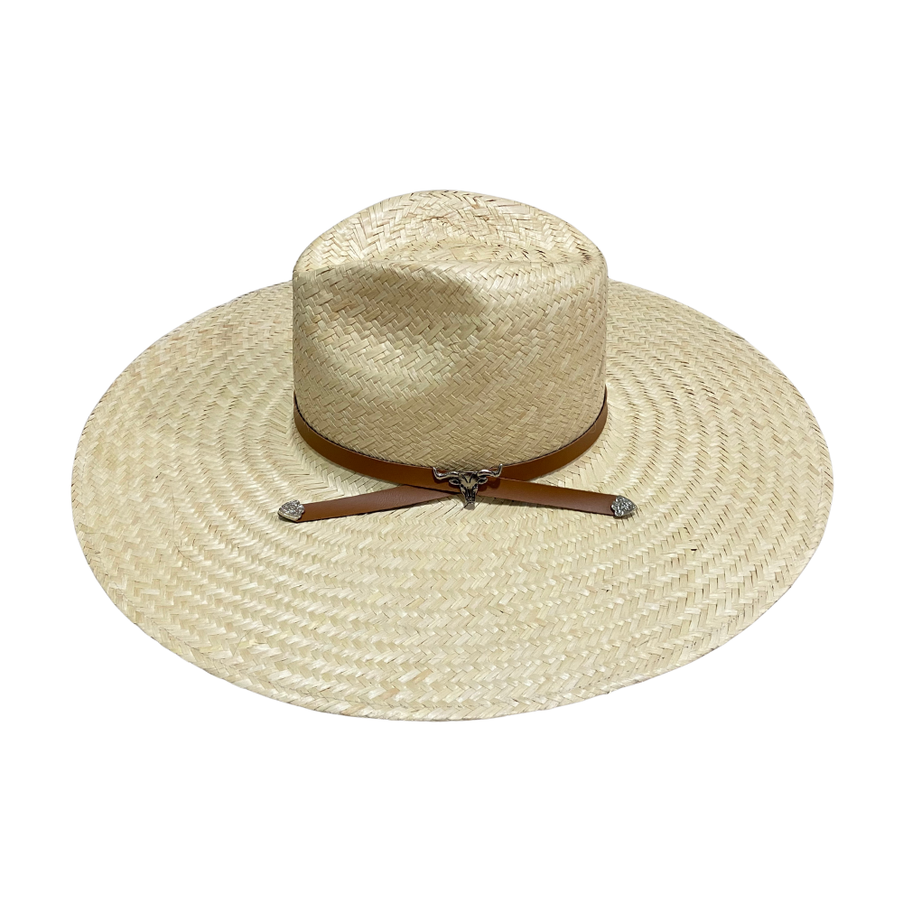 Chapéu modelo Panamá palha fina com bandinha Zebu