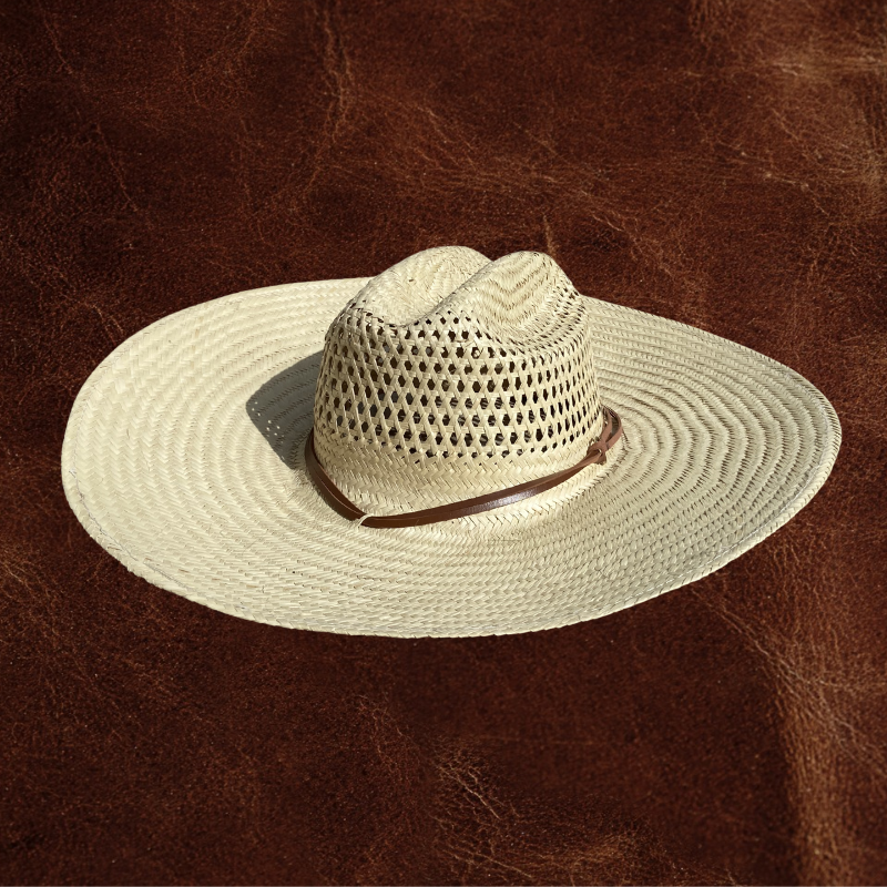 Chapéu de palha cowboy modelo americano