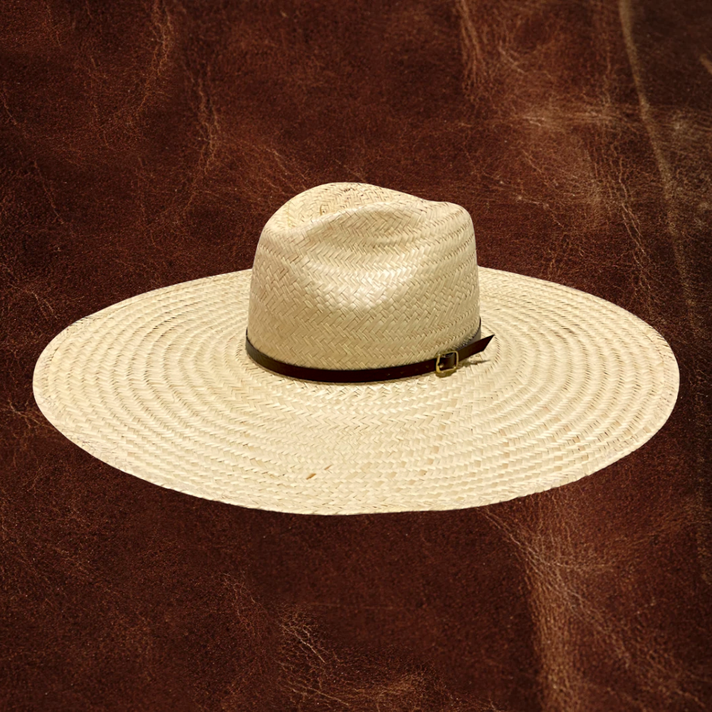 Chapéu modelo Panamá palha fina com bandinha social
