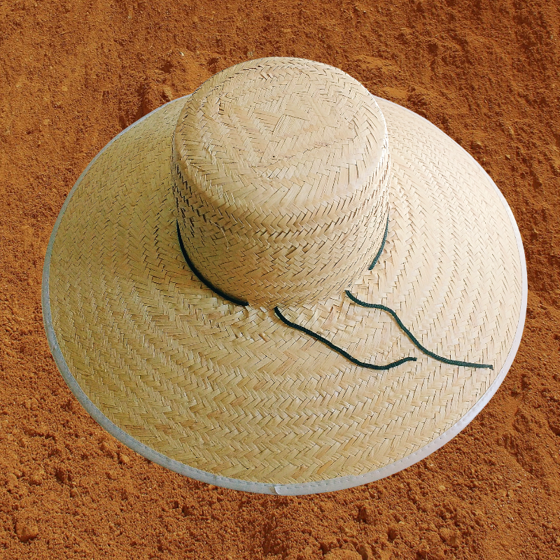 Chapéu modelo Brasília palha grossa com cordão